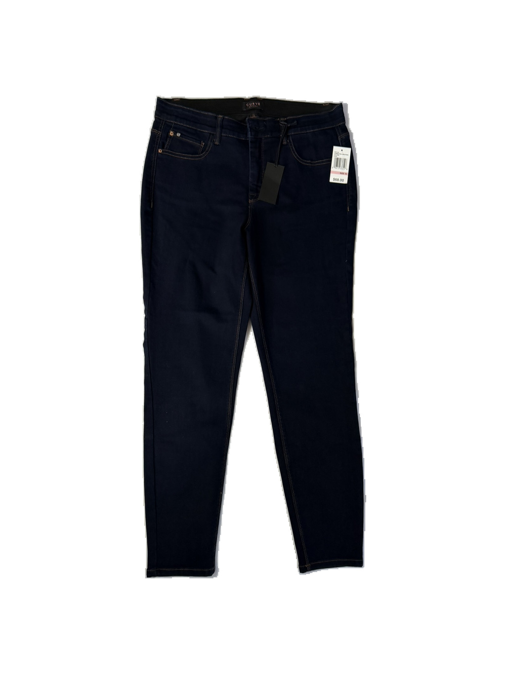 NWT Curve Appeal Dark Blue Stretch Skinny Jeans 10 / 30